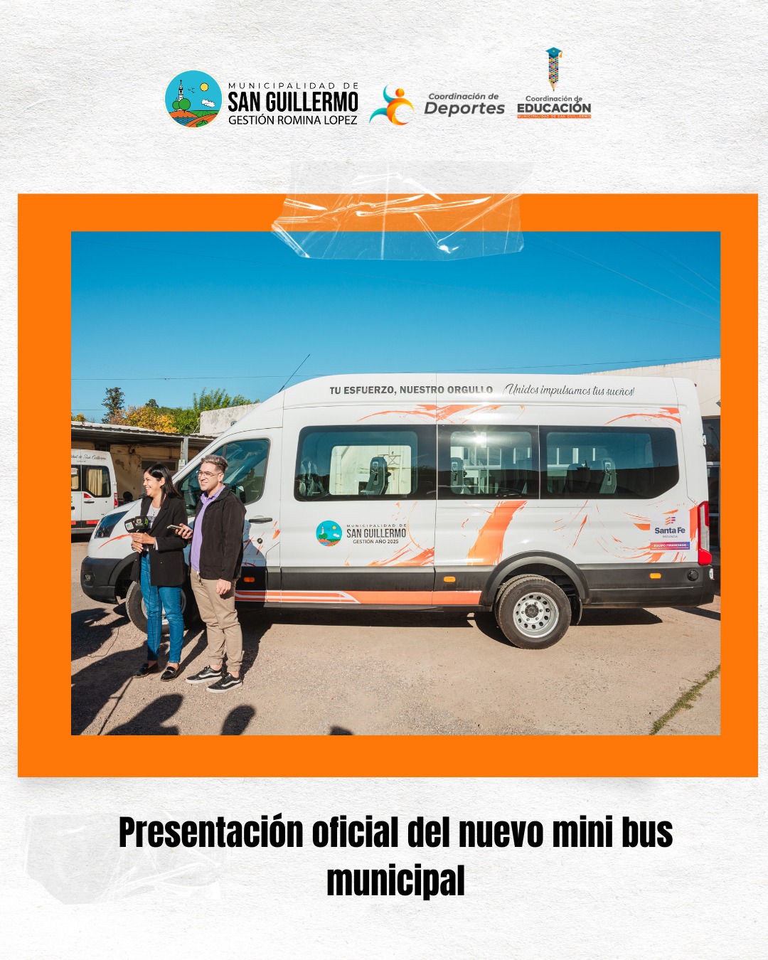 LA MUNICIPALIDAD PRESENTÓ EL NUEVO MINIBÚS CERO KILÓMETRO