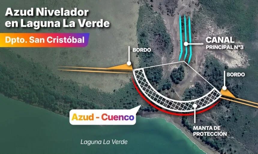 EL GOBIERNO PROVINCIAL AVANZA CON OBRAS EN LAGUNA LA VERDE.